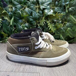 Vans Half Cab Pro Skate Shoes Men 6.5 W 8 Green Suede Mid Top Skateboard Sneaker